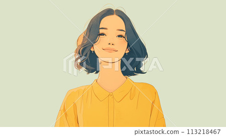 young woman facing forward 113218467