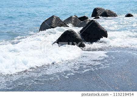 海岸安裝消浪塊 海岸安裝消浪塊 113219454