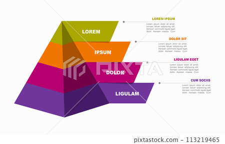 Infographic design template with place for your data. Vector illustration. 113219465