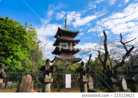 Uenokoen, Taito-ku, Tokyo, former Kan'eiji Temple five-storied pagoda 113219621