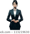 一名婦女的例證衣服的 113219630