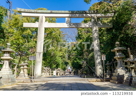 京都府八幡市八幡高房 石清水八幡神社山之鳥居 113219938