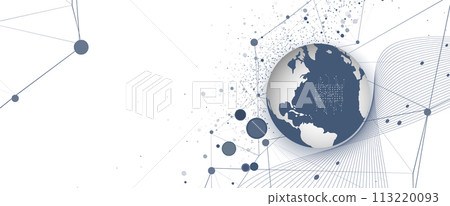 The abstract earth technology background for science and business presentation The abstract earth technology background for science and business presentation 113220093