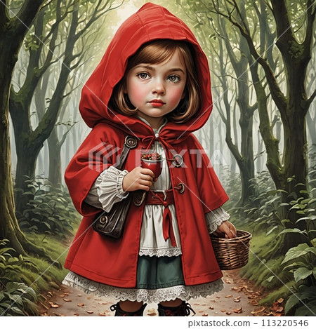 Little Red Riding Hood - Stock Illustration [113220546] - PIXTA