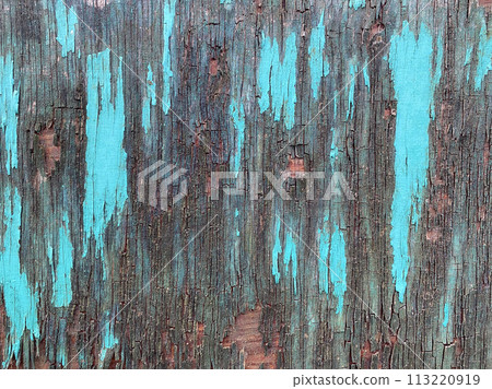 Old painted light blue wood surface Old painted light blue wood surface 113220919