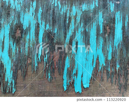 Old painted light blue wood surface Old painted light blue wood surface 113220920