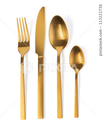 Cutlery set isolated Cutlery set isolated 113221738