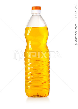 oil plastic bottle isolated on white oil plastic bottle isolated on white 113221739