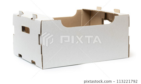 Cardboard box for vegetables, fruits and other things. Cardboard box for vegetables, fruits and other things. 113221792