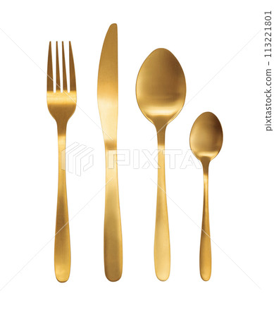 Cutlery set isolated 113221801