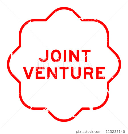 Grunge red joint venture word rubber seal stamp on white background Grunge red joint venture word rubber seal stamp on white background 113222140