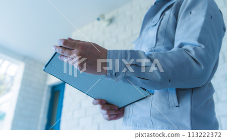 A scene where construction-related contractors are working 113222372