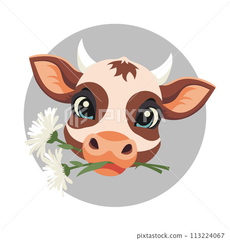 cow, cartoon, vector 113224067