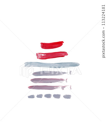 Banner of colorful lines with acrylic flat brush Banner of colorful lines with acrylic flat brush 113224181