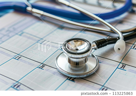 Stethoscope on a Medical Calendar 113225863