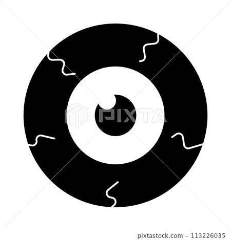 eye watch halloween scary see black element 113226035