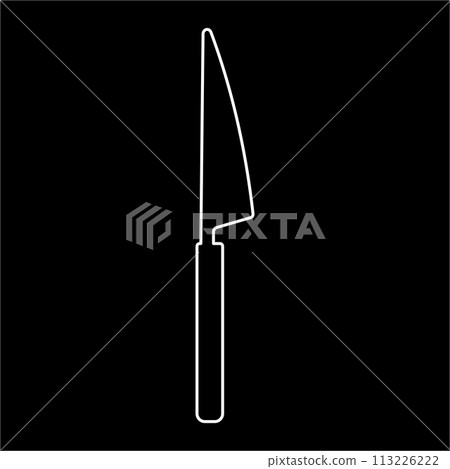 knife kitchen sharp cut cook line doodle 113226222