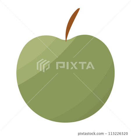 apple green fruit food fresh element icon apple green fruit food fresh element icon 113226320