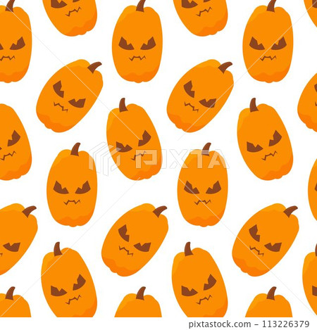 pumpkin scary halloween autumn pattern textile i pumpkin scary halloween autumn pattern textile i 113226379