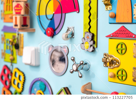 A set of elements of an entertaining board using the Montessori method A set of elements of an entertaining board using the Montessori method 113227705