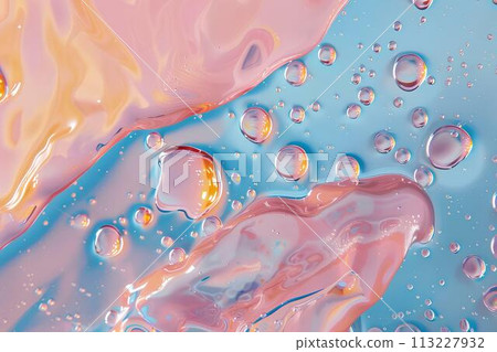 abstract background with colorful liquid drops 113227932