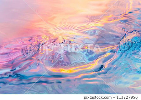 the water surface with the ripple 113227950