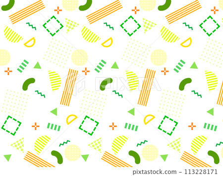 Colorful Memphis pattern background material Colorful Memphis pattern background material 113228171