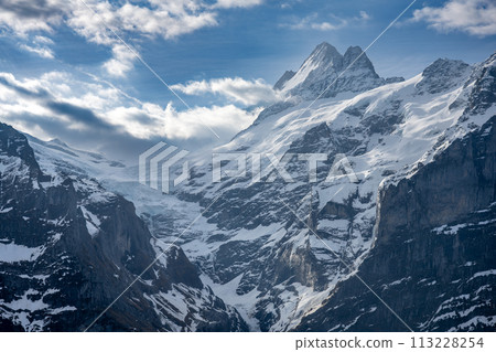 Wetterhorn and Mattenberg in spring Wetterhorn and Mattenberg in spring 113228254
