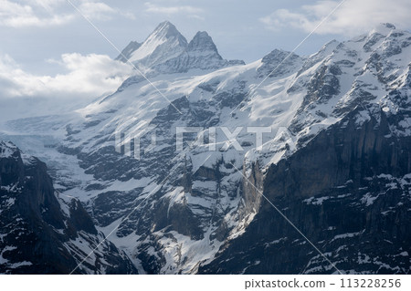 Wetterhorn and Mattenberg in spring Wetterhorn and Mattenberg in spring 113228256