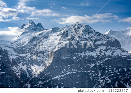 Wetterhorn and Mattenberg in spring Wetterhorn and Mattenberg in spring 113228257