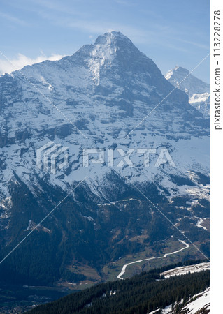 Wetterhorn and Mattenberg in spring Wetterhorn and Mattenberg in spring 113228278