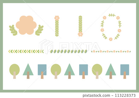 植物插畫素材集 植物插畫素材集 113228373