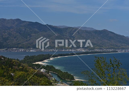 Amanohashidate seen from the mountain 113228667