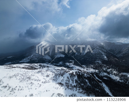 Yuzhno-Sakhalinsk, Match 03.2024 Ski resort Mountain Air Resort, Yuzhno-Sakhalinsk, Russia. 113228906