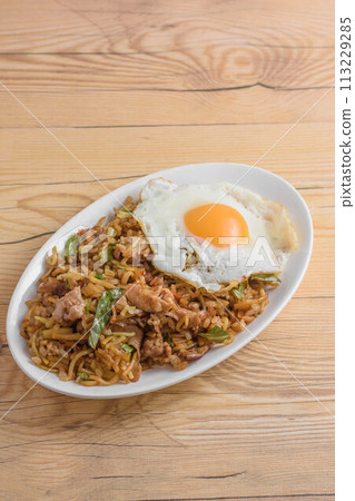 Soba rice and fried egg Soba rice and fried egg 113229285