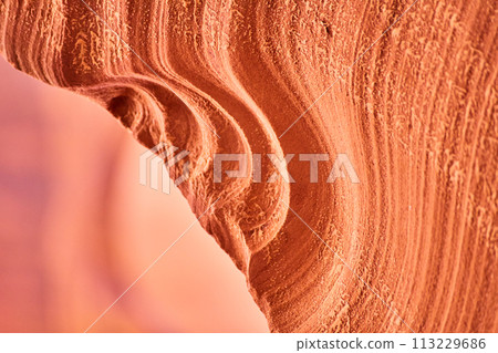 Sandstone Erosion Patterns in Warm Light, Antelope Canyon Close-Up Sandstone Erosion Patterns in Warm Light, Antelope Canyon Close-Up 113229686