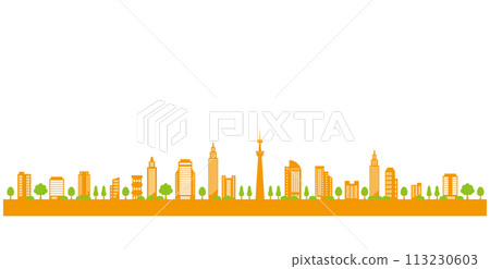 Pop illustration of cityscape 113230603