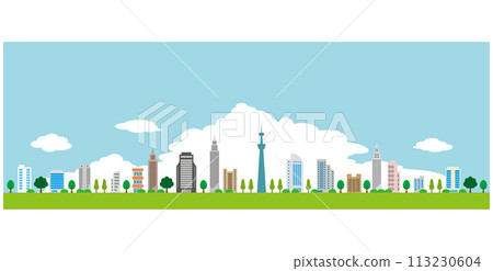 城市景觀的流行插畫 113230604