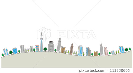 Pop illustration of cityscape 113230605