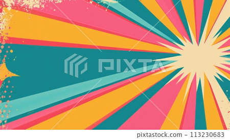 an empty pop art background. Generative AI an empty pop art background. Generative AI 113230683