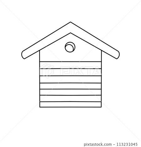 A small house with a slanted roof A small house with a slanted roof 113231045