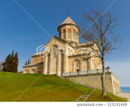 Picturesque view of Monastery at Bodbe, Georgia Picturesque view of Monastery at Bodbe, Georgia 113231489