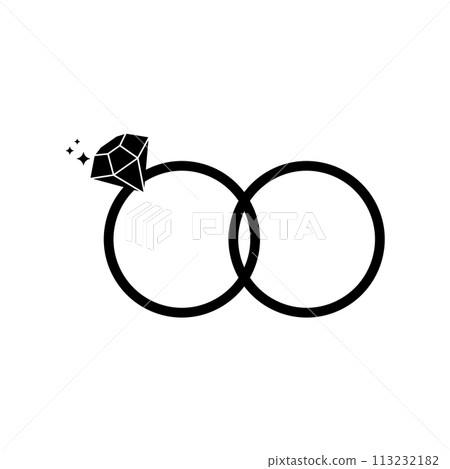 Couple diamond engagement ring icon . Ring with gemstone. Ring Diamond Engagement. Wedding ring with diamond icon isolated vector illustration Couple diamond engagement ring icon . Ring with gemstone. Ring Diamond Engagement. Wedding ring with diamond icon isolated vector illustration 113232182
