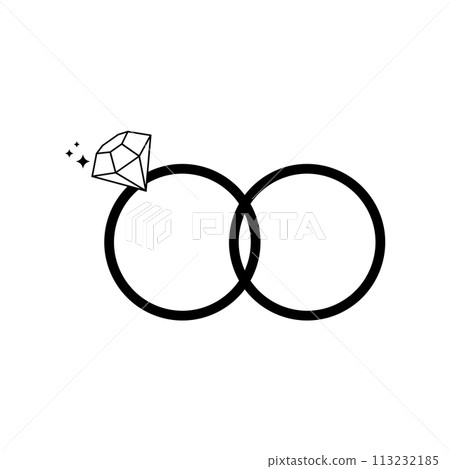 Couple diamond engagement ring icon . Ring with gemstone. Ring Diamond Engagement. Wedding ring with diamond icon isolated vector illustration Couple diamond engagement ring icon . Ring with gemstone. Ring Diamond Engagement. Wedding ring with diamond icon isolated vector illustration 113232185