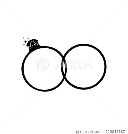 Couple diamond engagement ring icon . Ring with gemstone. Ring Diamond Engagement. Wedding ring with diamond icon isolated vector illustration Couple diamond engagement ring icon . Ring with gemstone. Ring Diamond Engagement. Wedding ring with diamond icon isolated vector illustration 113232187