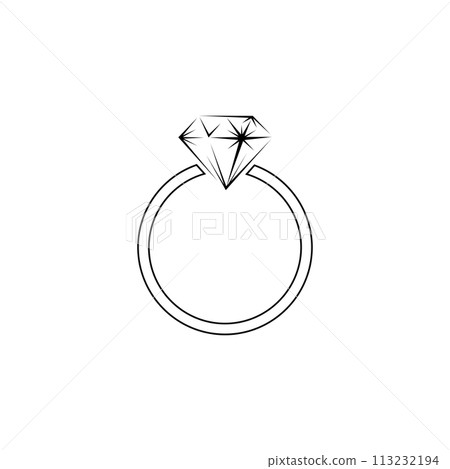 Diamond engagement ring icon . Ring with gemstone. Ring Diamond Engagement. Wedding ring with diamond icon isolated vector illustration Diamond engagement ring icon . Ring with gemstone. Ring Diamond Engagement. Wedding ring with diamond icon isolated vector illustration 113232194