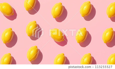 Lemon pop pattern background 113233327