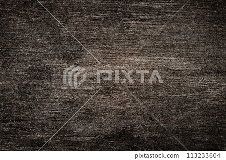 Old gray dark wooden table. Rustic wood plank background, top view. Old gray dark wooden table. Rustic wood plank background, top view. 113233604