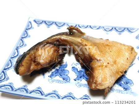 Delicious boiled yellowtail fish Delicious boiled yellowtail fish 113234201