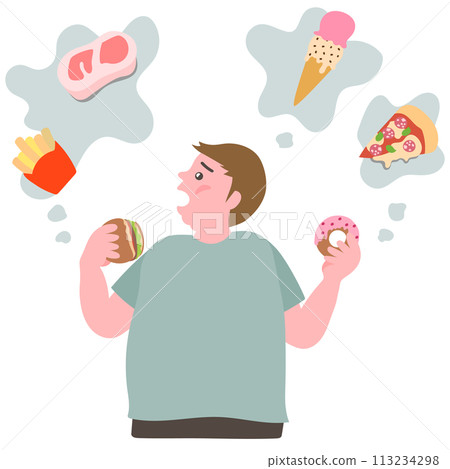 A man who became overweight due to bulimia A man who became overweight due to bulimia 113234298